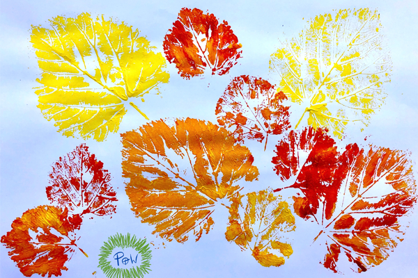 Art Activities for Preschoolers Leaf Prints