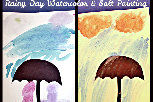 for Preschoolers Rainy Day Watercolor