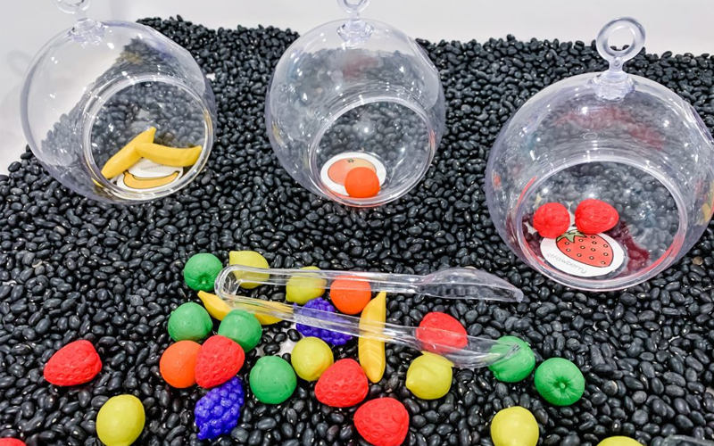 Color Sorting Bean Bin