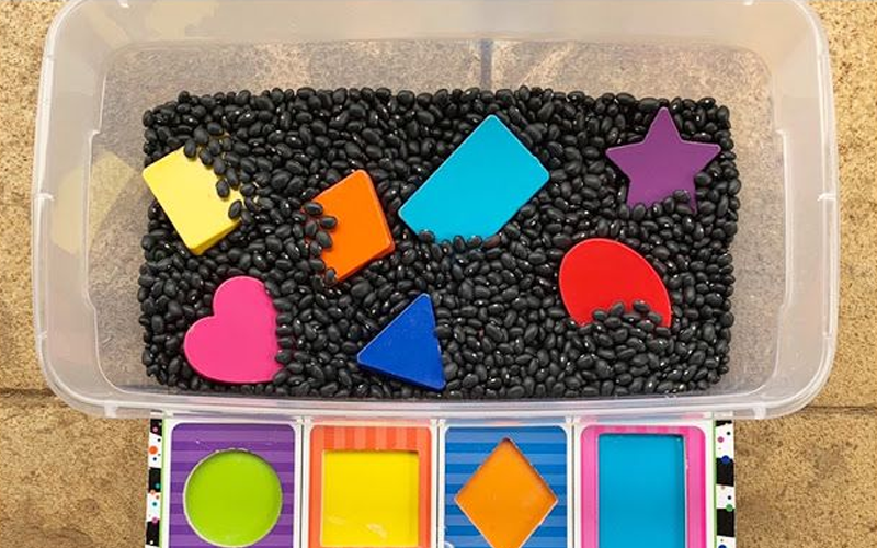 Shapes & Sorting Bin