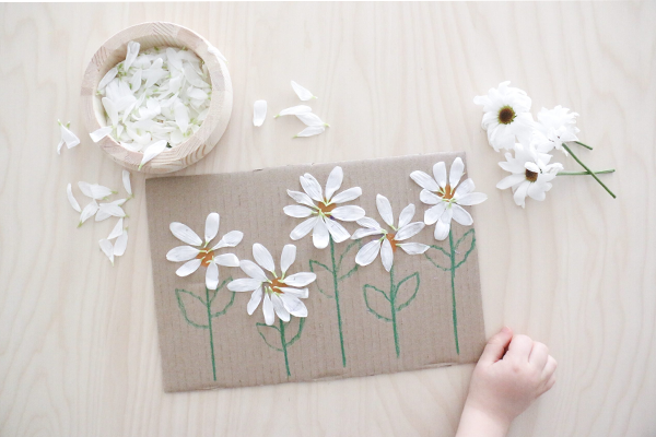 Spring Art Activities for Preschoolers Flower Petal Counting