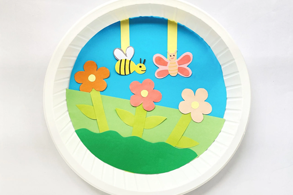 Spring Art Activities for Preschoolers Paper Plate Garden