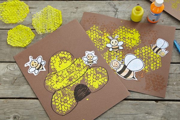 spring art activities for preschoolers Bubble Wrap Printing
