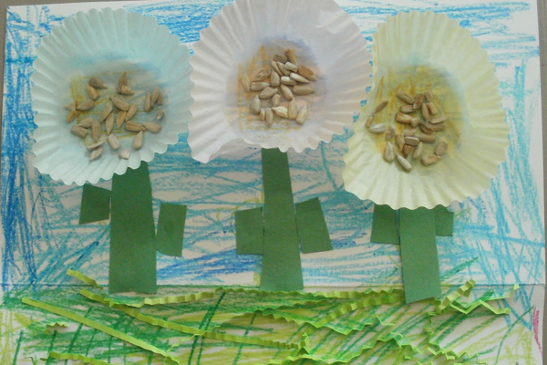 spring art activities for preschoolers Cupcake Liner Flowers