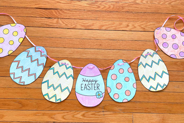 spring art activities for preschoolers Easter Egg Decorating (Paper Version)