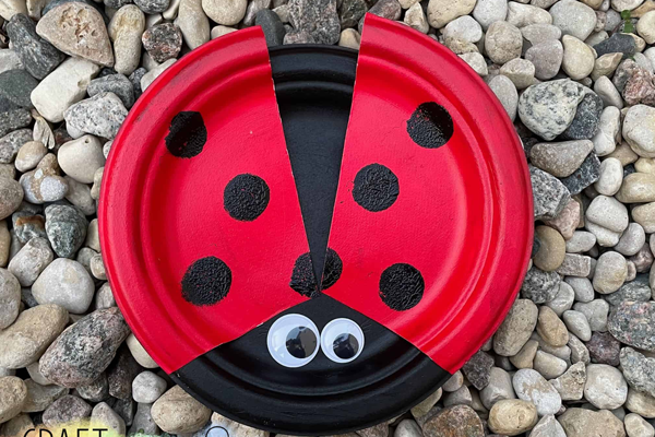spring art activities for preschoolers Paper Plate Ladybugs
