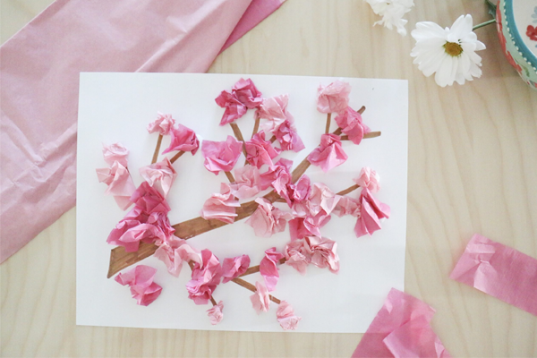 spring art activities for preschoolers Tissue Paper Flowers