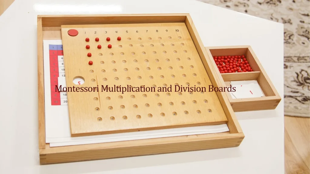 Guide Montessori Multiplication and Division Boards